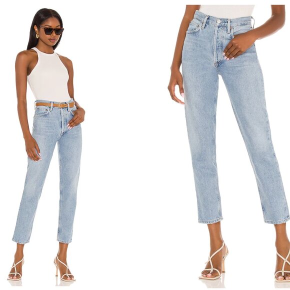 AGOLDE Fen high rise relaxed taper jeans in "Dimension" wash - Picture 2 of 5